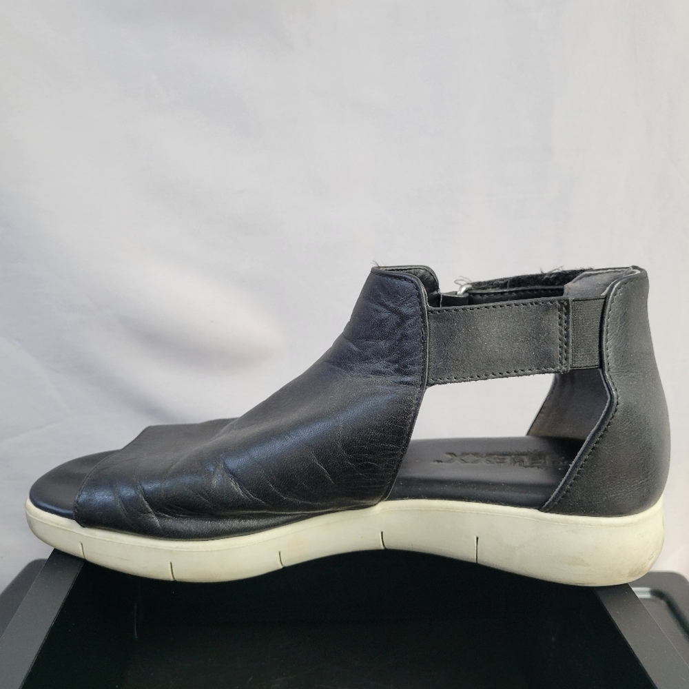The Flexx Front Row Open Toe Leather Sandals Blac… - image 5